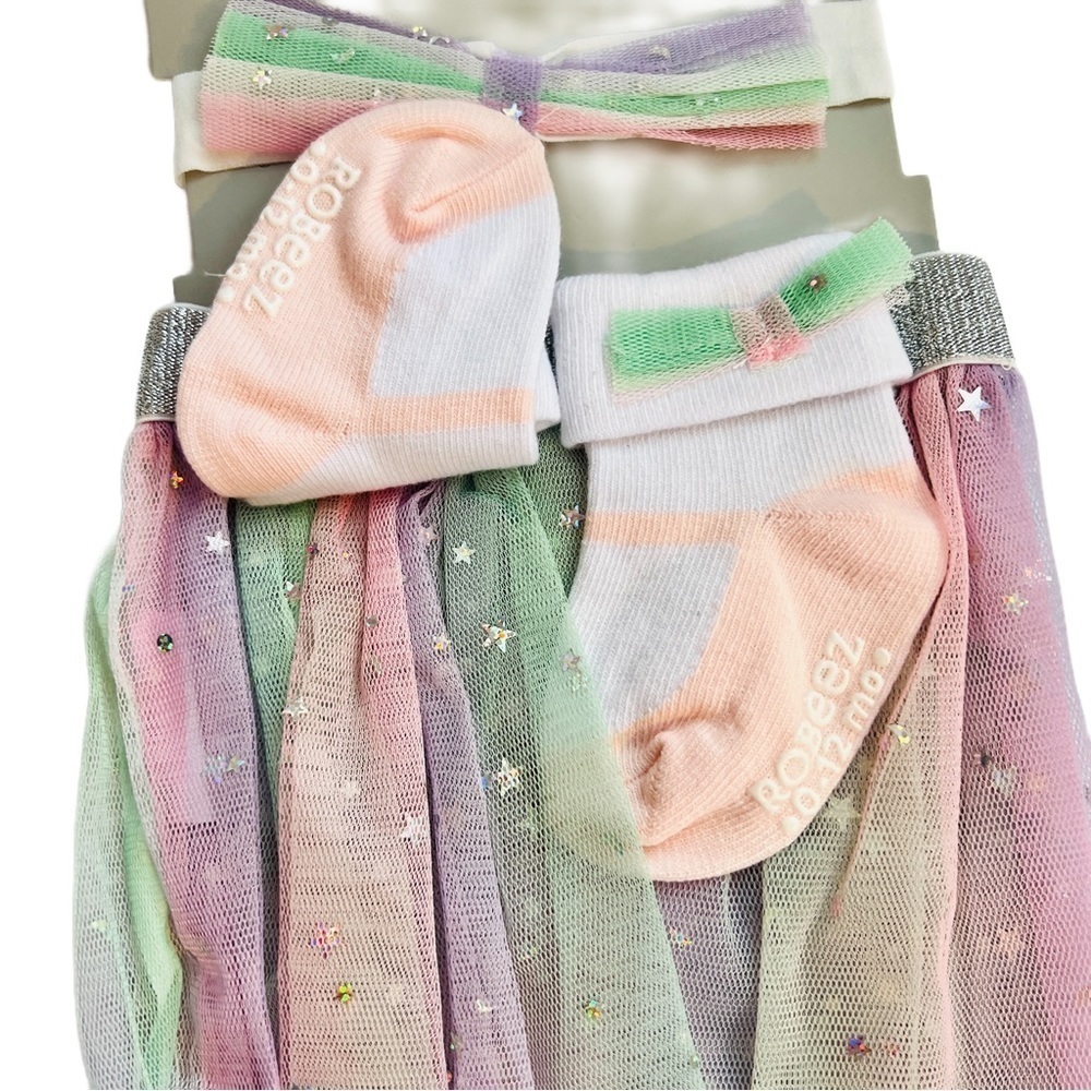 Robeez Baby Girl Star Tutu Matching Set - Picture 3 of 7